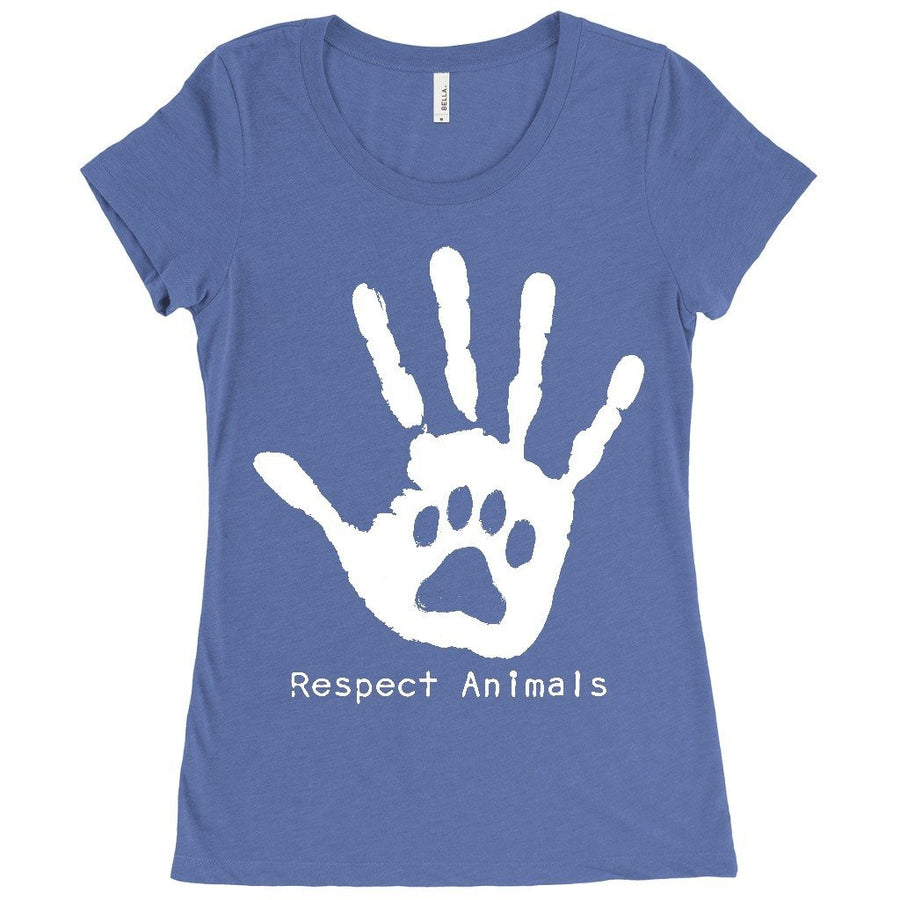 Respect Animals - Women's Tee - PrimaVegan